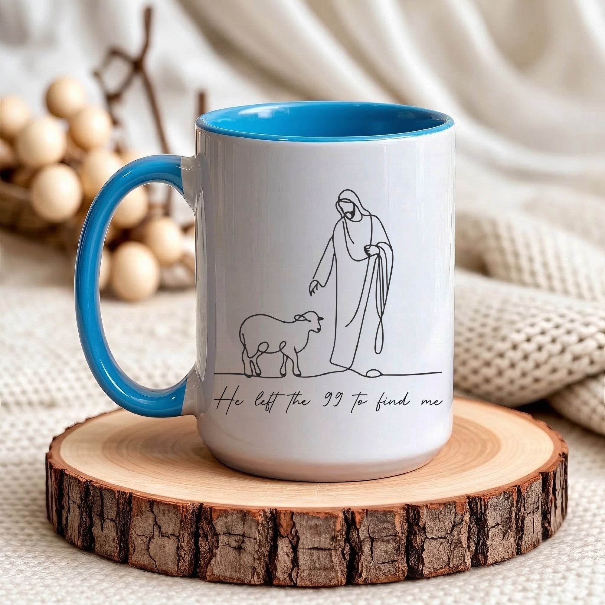 He Left The 99 to Find Me Mug - Perfect Christian Gift, Prayer Mug, or Daily Inspiration