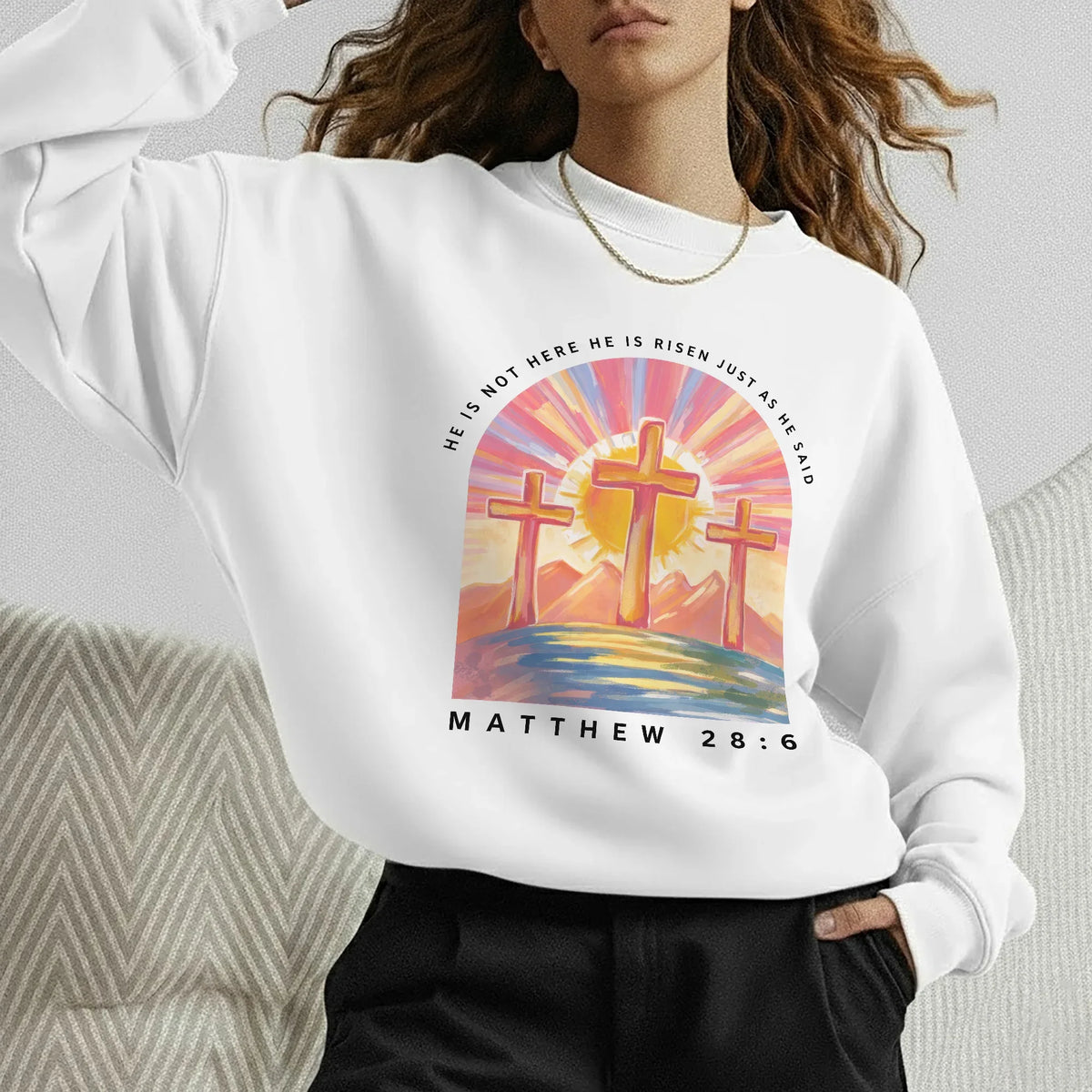 He Is Not Here Just As He Said – He is Risen – Unisex Tshirt / Hoodie / Sweatshirt - Faith Guided Life