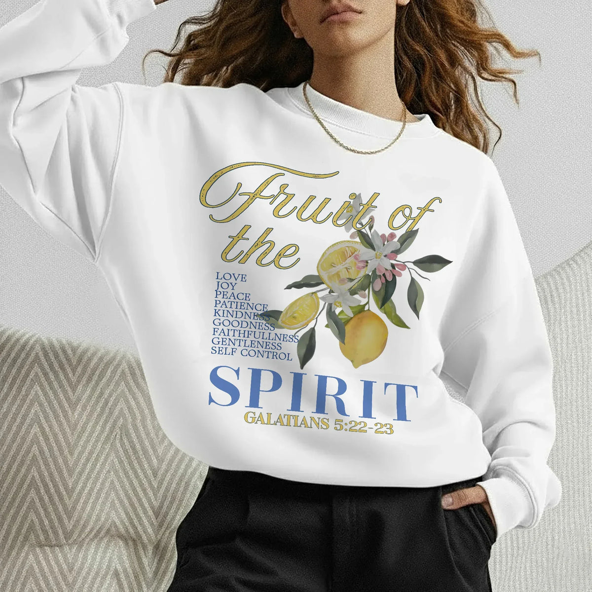 Fruit of the Spirit Citrus Floral Design – Faith Floral – Unisex Tshirt / Hoodie / Sweatshirt - Faith Guided Life