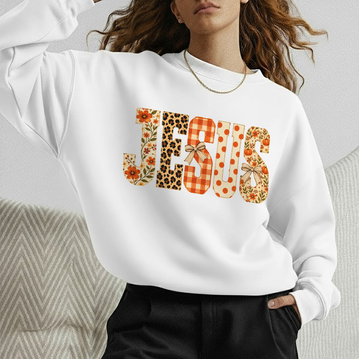 Jesus Fall Floral Leopard - Unisex Tshirt / Hoodie / Sweatshirt