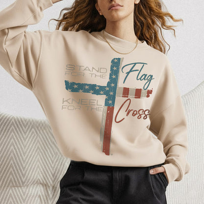 Stand for the Flag, Kneel for the Cross 1 - Hold Fast Faith - Unisex Tshirt / Hoodie / Sweatshirt