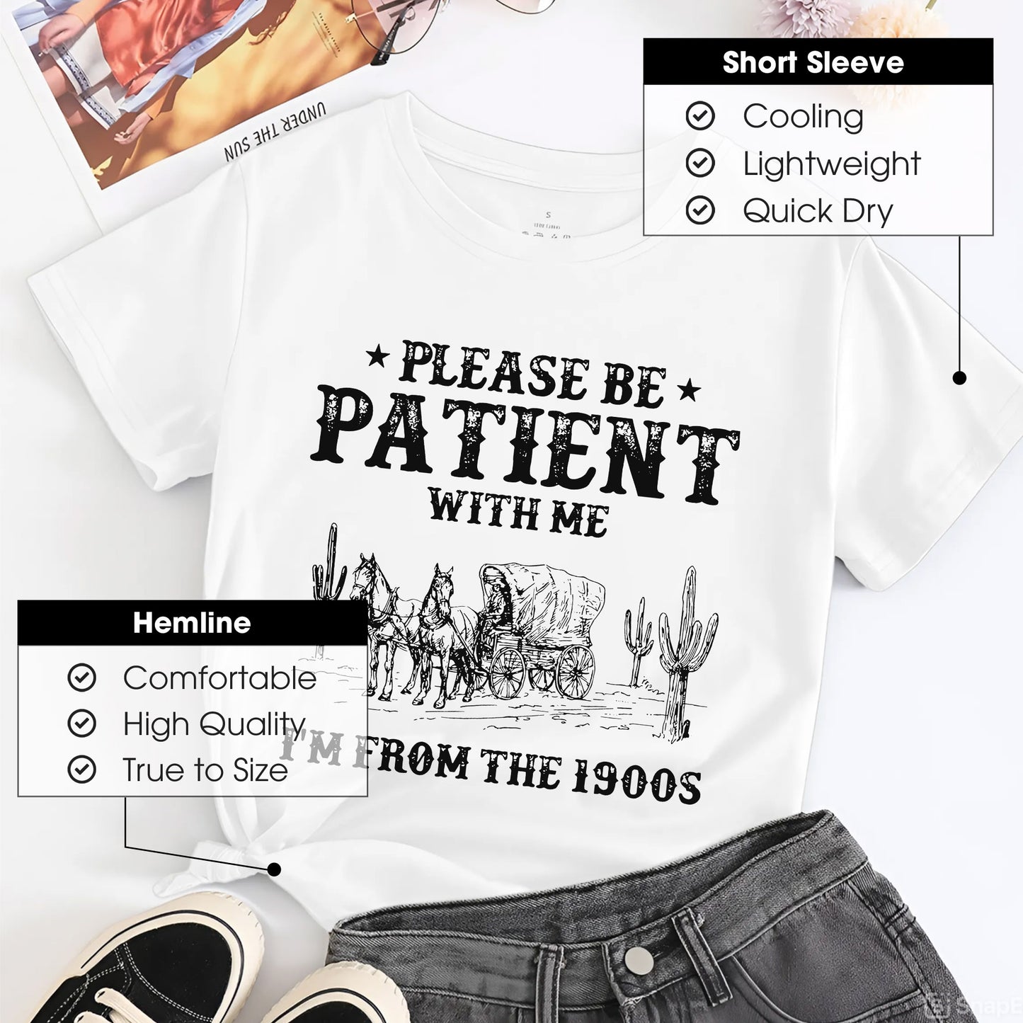 Please Be Patient With Me I'm From The 1900s T-Shirt - Vintage Humor