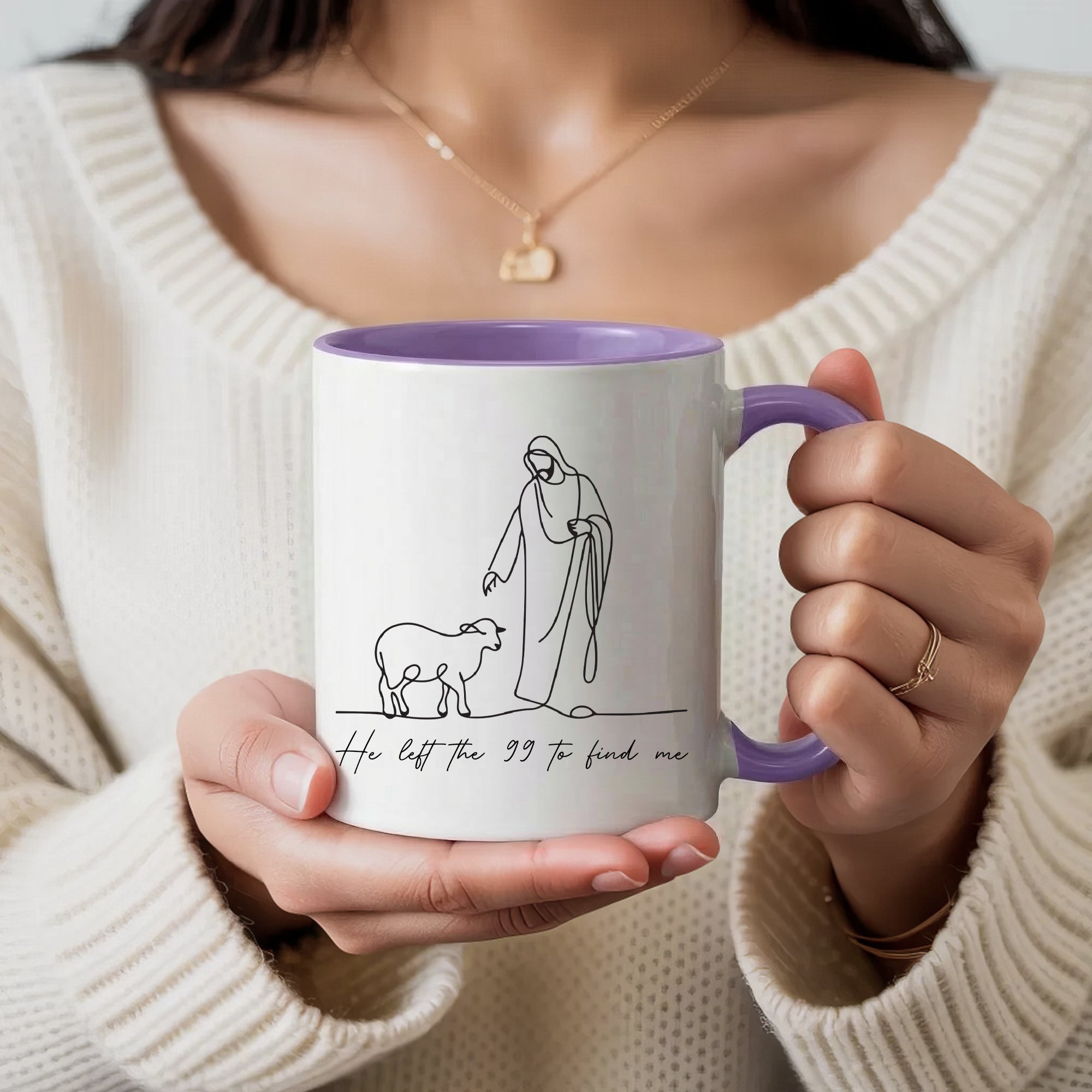 He Left The 99 to Find Me Mug - Perfect Christian Gift, Prayer Mug, or Daily Inspiration