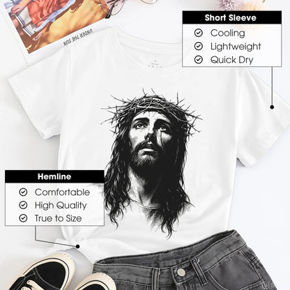"Jesus Crown of Thorn" Unisex Style Christian T-Shirt |  Matthew 27:29 Sacrifice Declaration Tee | Faith Guided Life Apparel