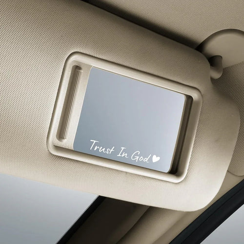 TRUST IN GOD Decal – Waterproof Mirror Sticker for Cars, Trucks, Motorcycles & More - Faith Guided Life