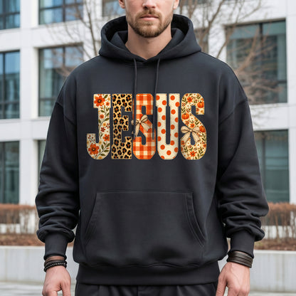 Jesus Fall Floral Leopard - Unisex Tshirt / Hoodie / Sweatshirt