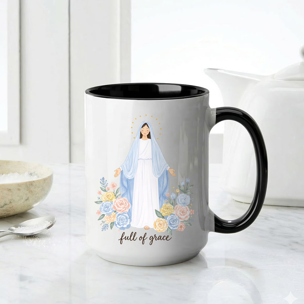 Full of Grace Mug - Perfect Christian Gift, Prayer Mug, or Daily Inspiration