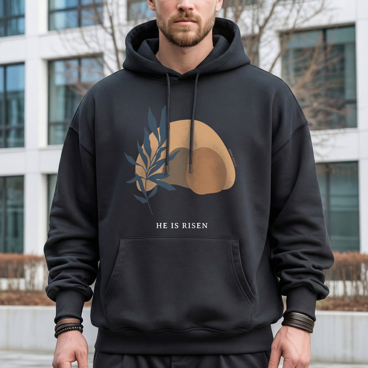 Minimalist Easter Resurrection – He is Risen – Unisex Tshirt / Hoodie / Sweatshirt