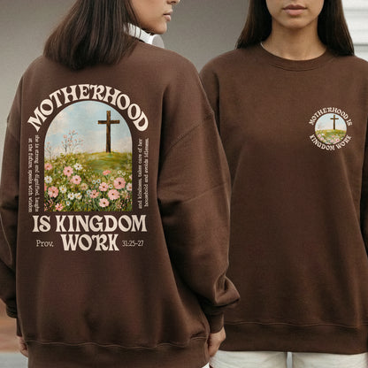 She Builds with Faith, Floral Cross Calling – Two Sides – She is Bless – Unisex Tshirt /Hoodie/Sweatshirt