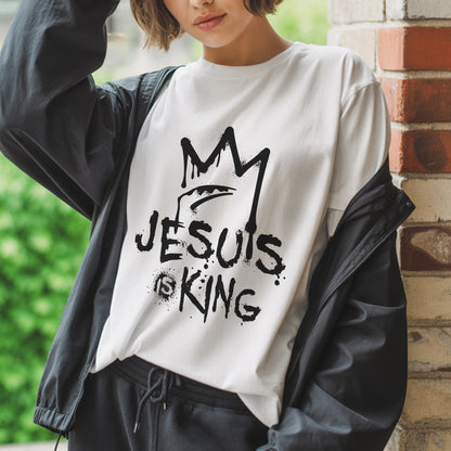 Jesus Is King – Bold Christian Streetwear with Crown Graphic