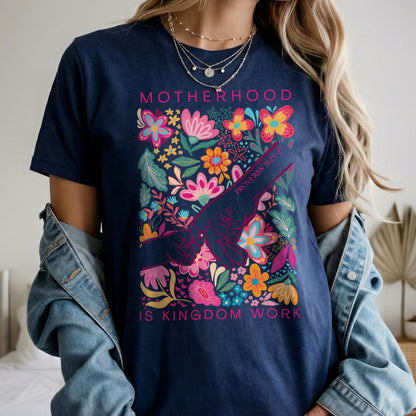 Kingdom Work" - Floral Hand and Flower Design – Unisex Tshirt / Hoodie / Sweatshirt
