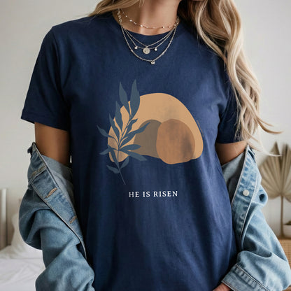 [COMFORT T-SHIRT] Minimalist Easter Resurrection – He is Risen