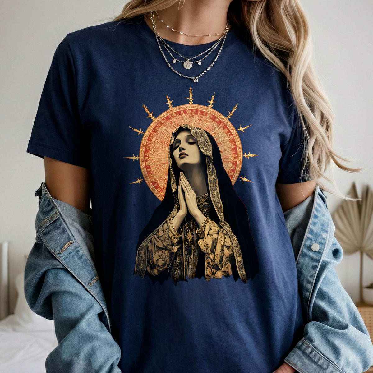 Blessed Virgin Mary Devotional Art – Unisex Tshirt / Hoodie / Sweatshirt
