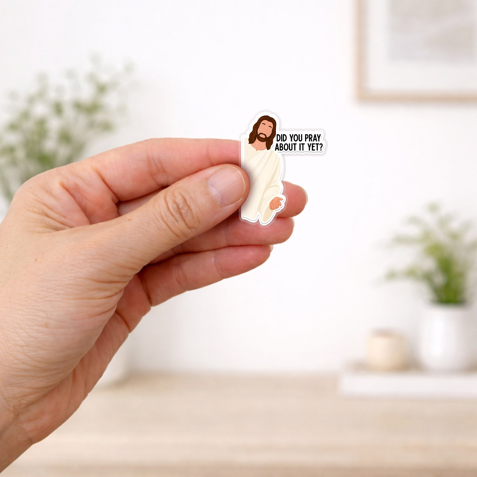 Did You Pray About It Yet Acrylic Pin – Faith-Based Pin for Apparel and Accessories