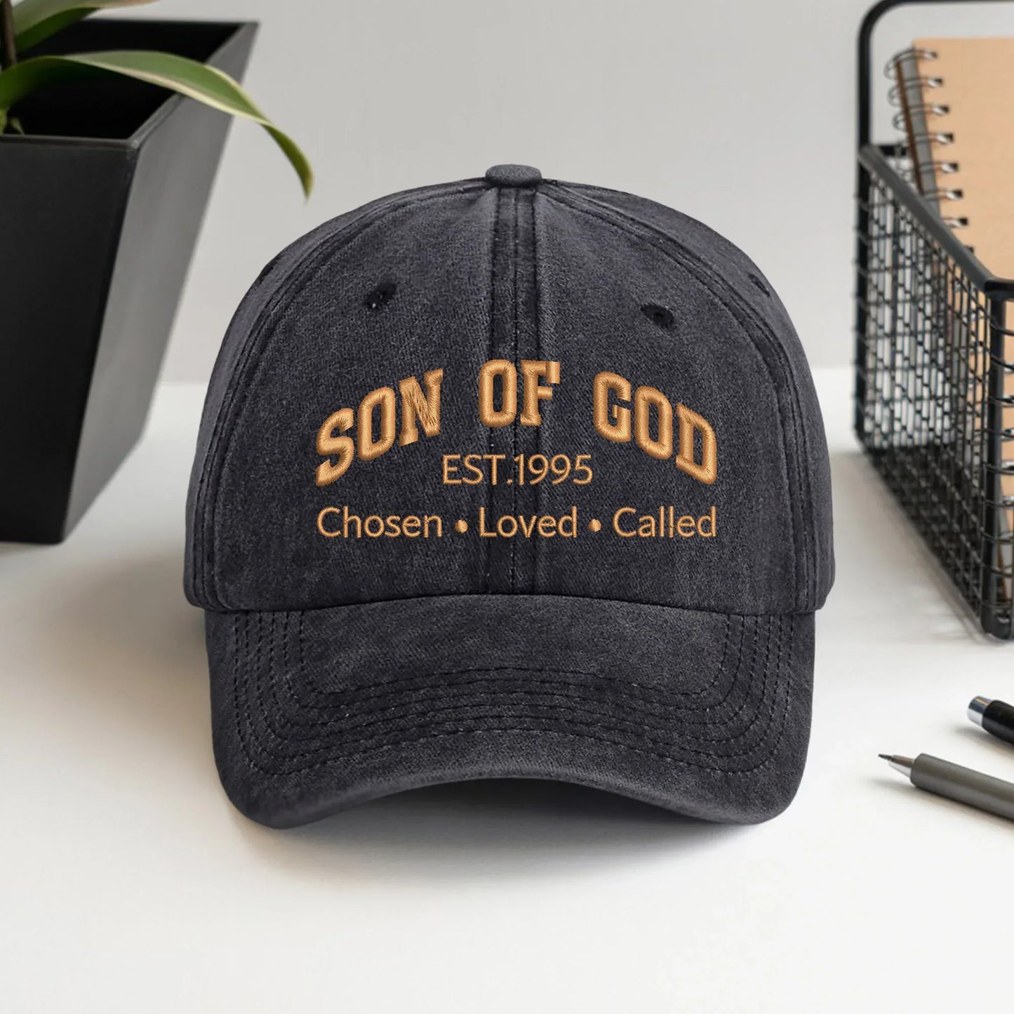 Son Of God Custom Year - Unisex Washed Cap - Faith Guided Life