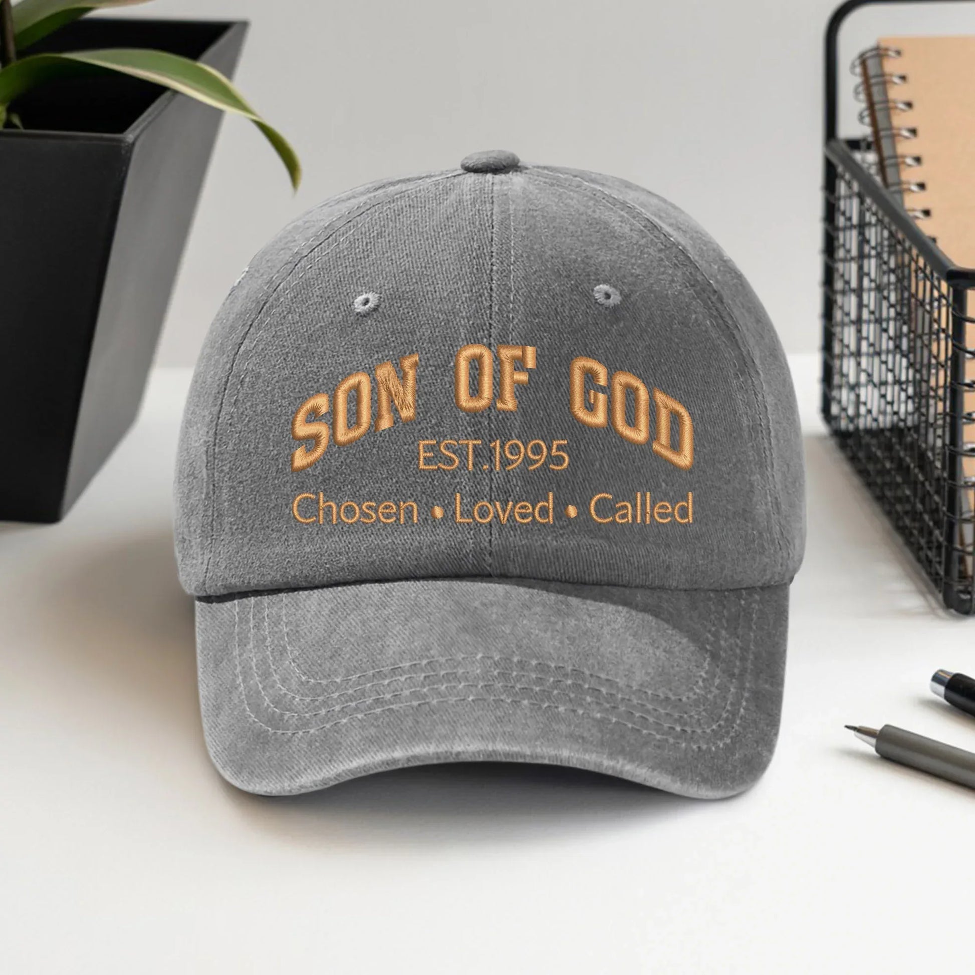 Son Of God Custom Year - Unisex Washed Cap - Faith Guided Life