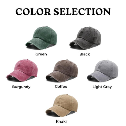 Faith Journey In Christ Custom Year - Unisex Washed Cap - Faith Guided Life