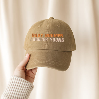 Baby Boomer Forever Young Cap – Custom Year Edition