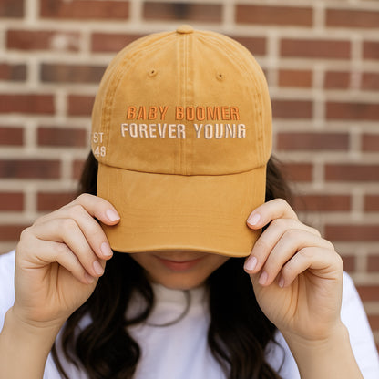Baby Boomer Forever Young Cap – Custom Year Edition