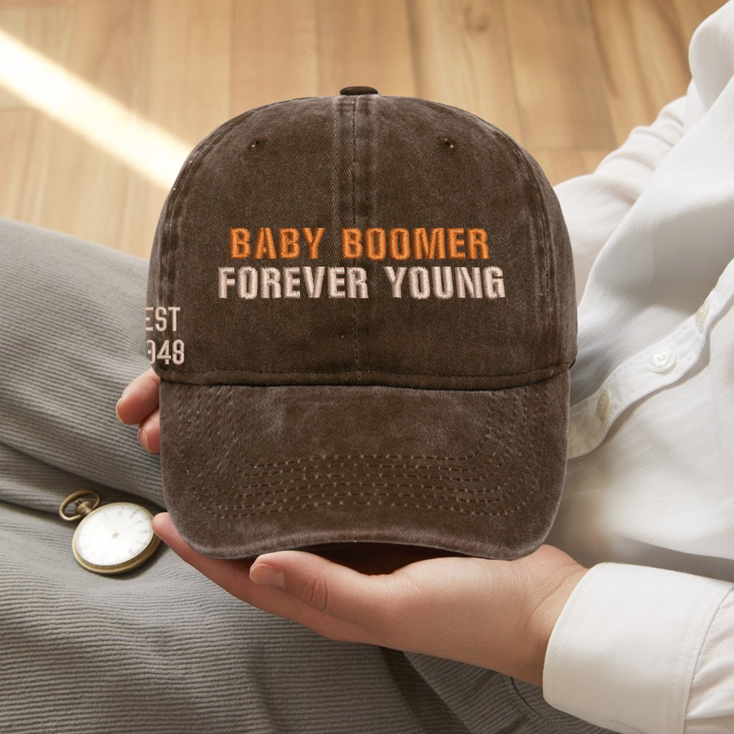 Baby Boomer Forever Young Cap – Custom Year Edition