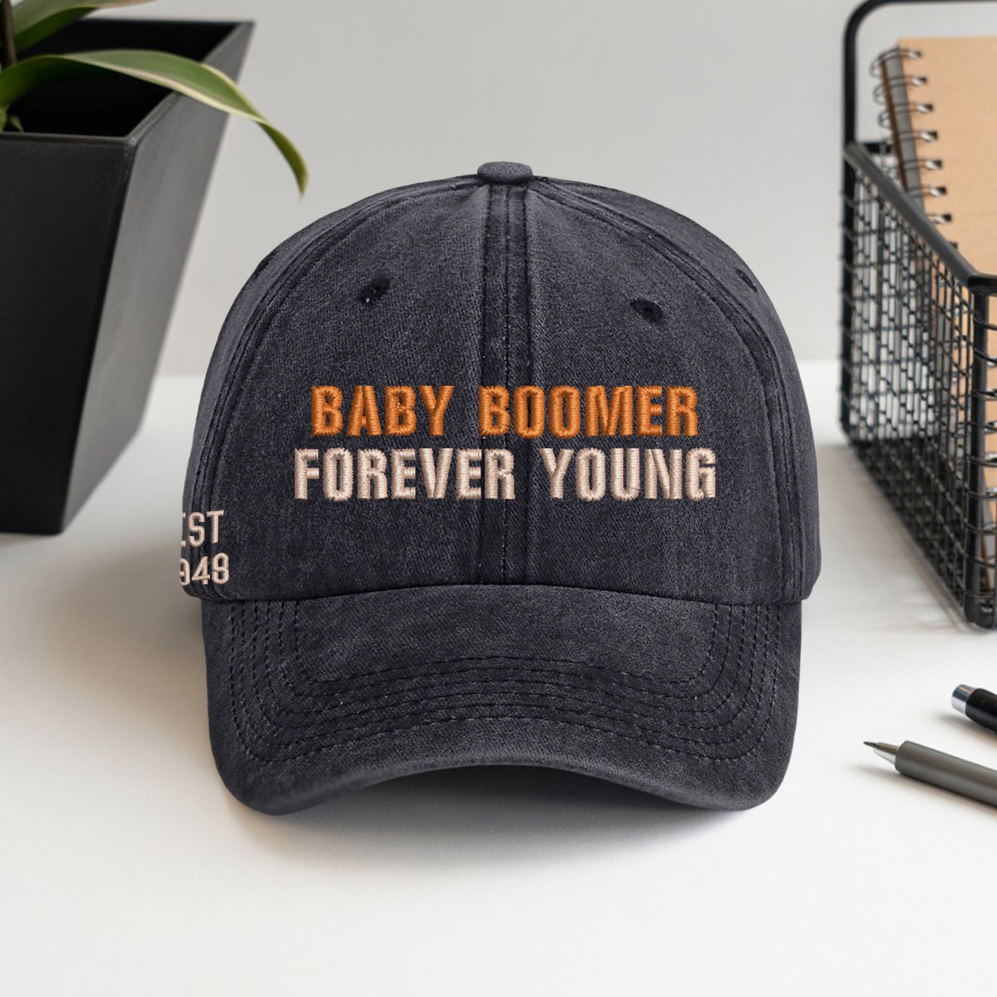 Baby Boomer Forever Young Cap – Custom Year Edition