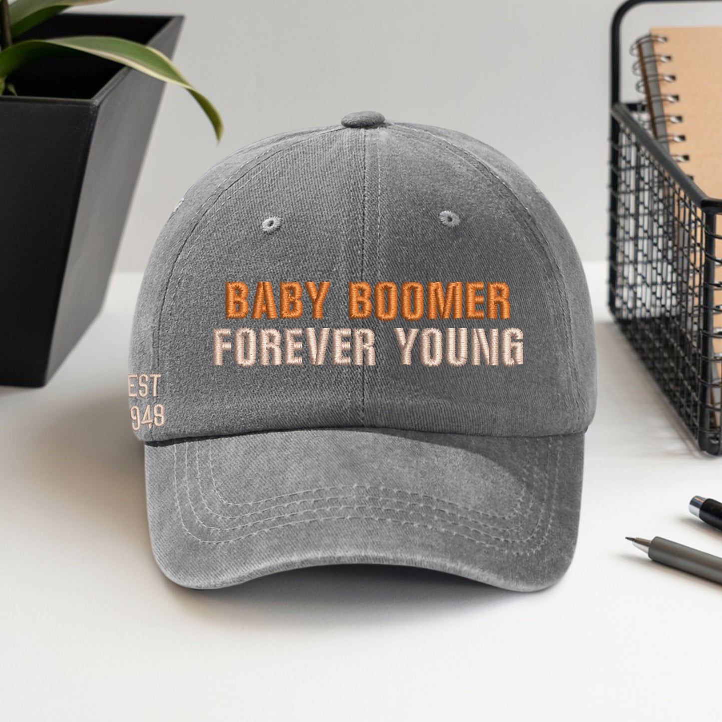 Baby Boomer Forever Young Cap – Custom Year Edition