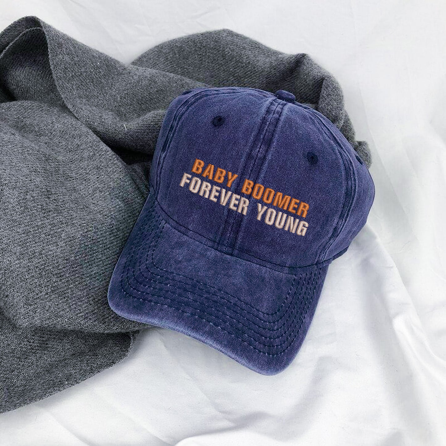 Baby Boomer Forever Young Cap – Custom Year Edition