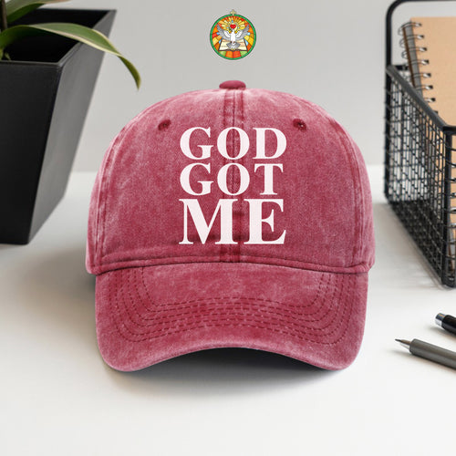 God Got Me Baseball Cap - Bold Christian Faith Hat