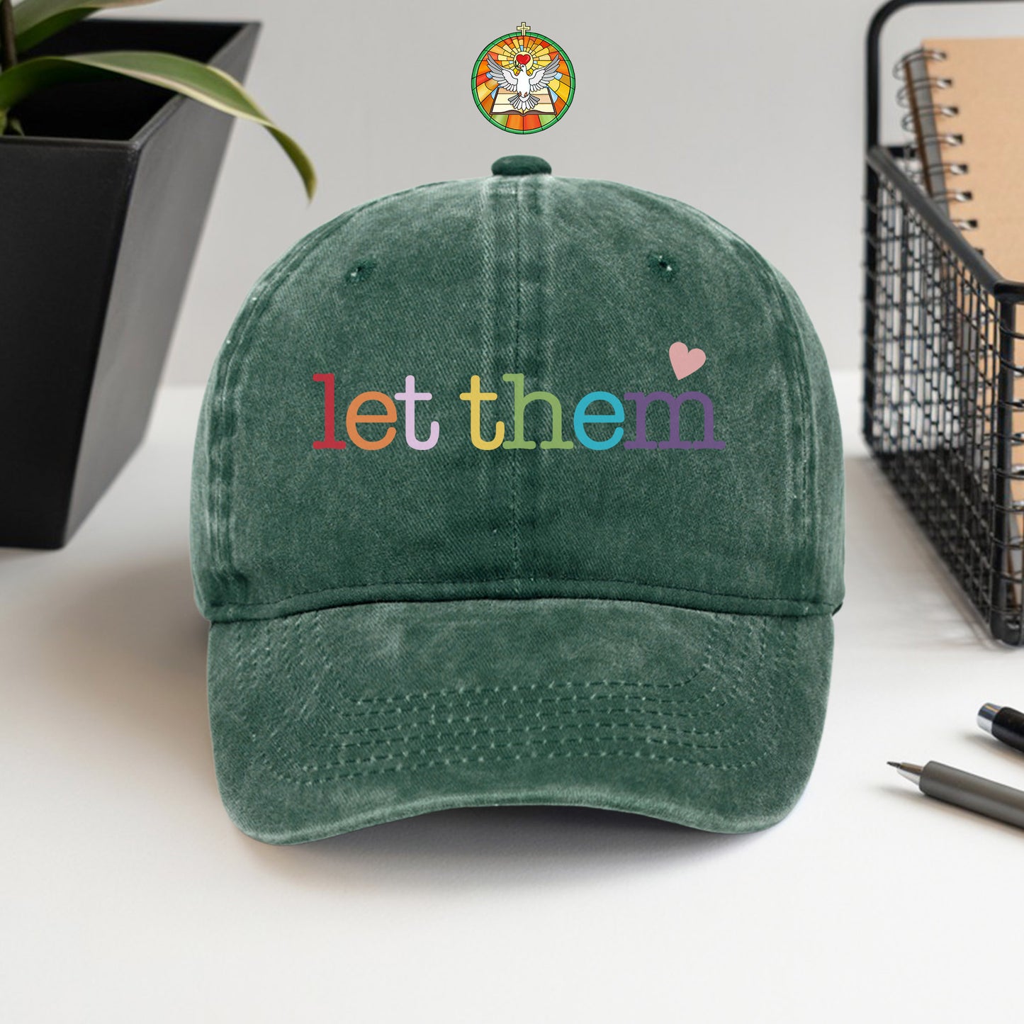 Let Them Baseball Cap - Rainbow Love & Acceptance Hat