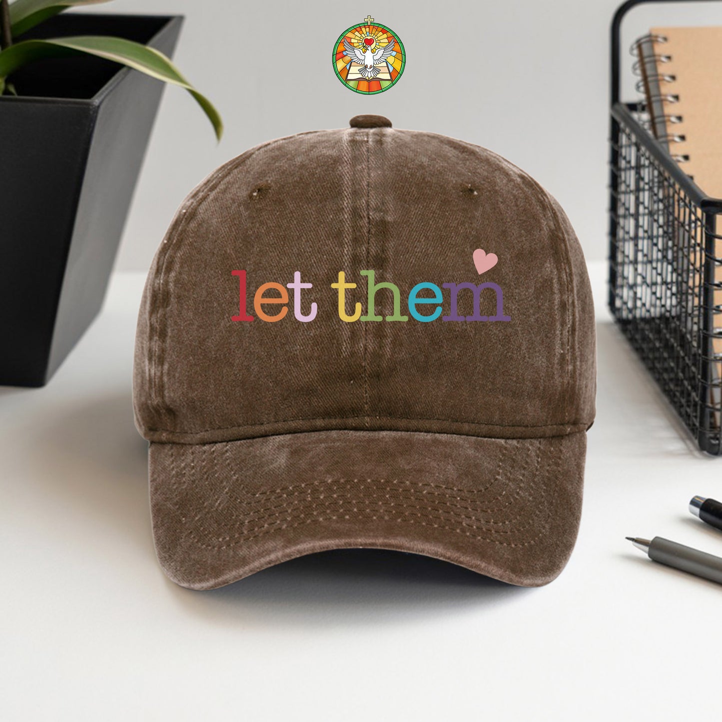 Let Them Baseball Cap - Rainbow Love & Acceptance Hat