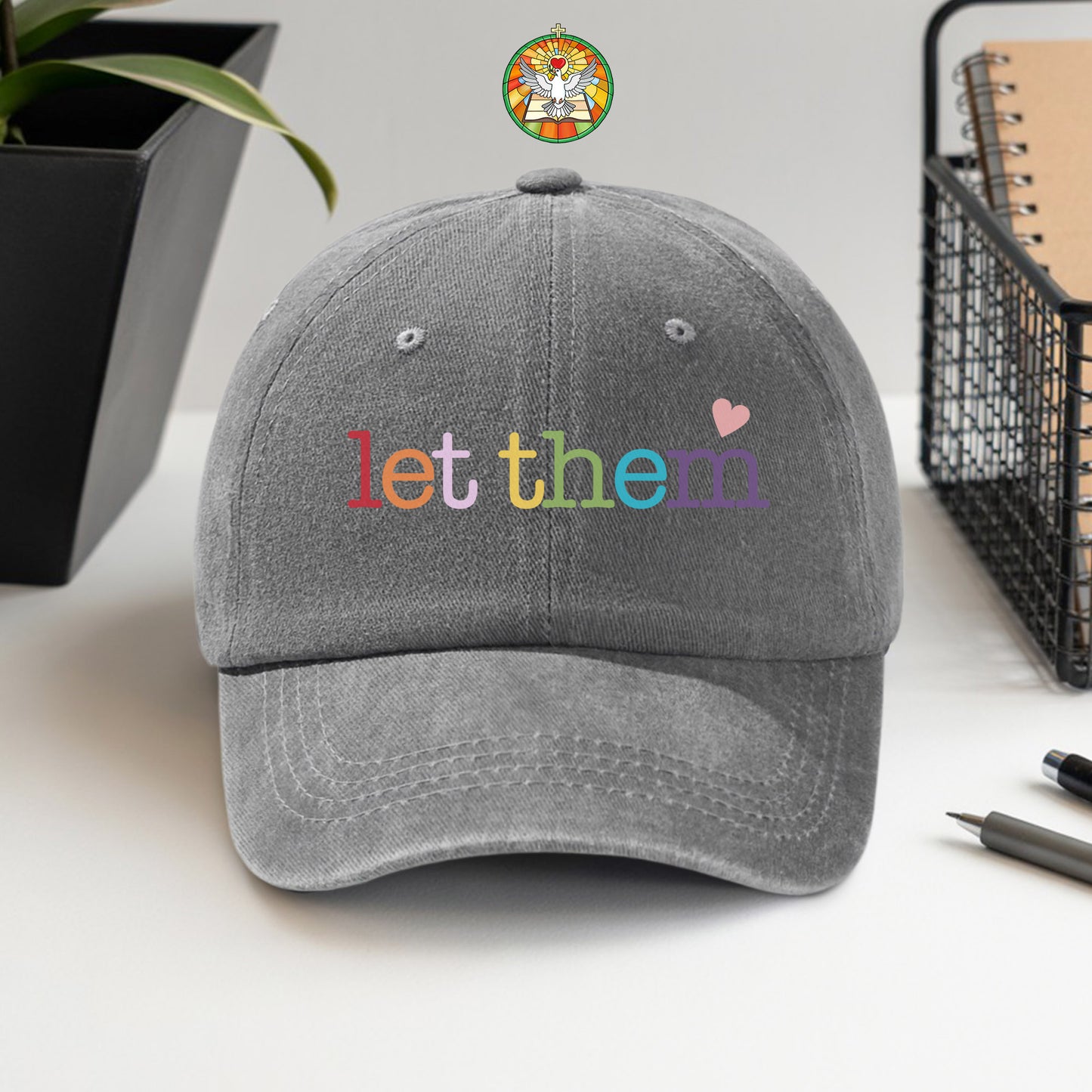 Let Them Baseball Cap - Rainbow Love & Acceptance Hat