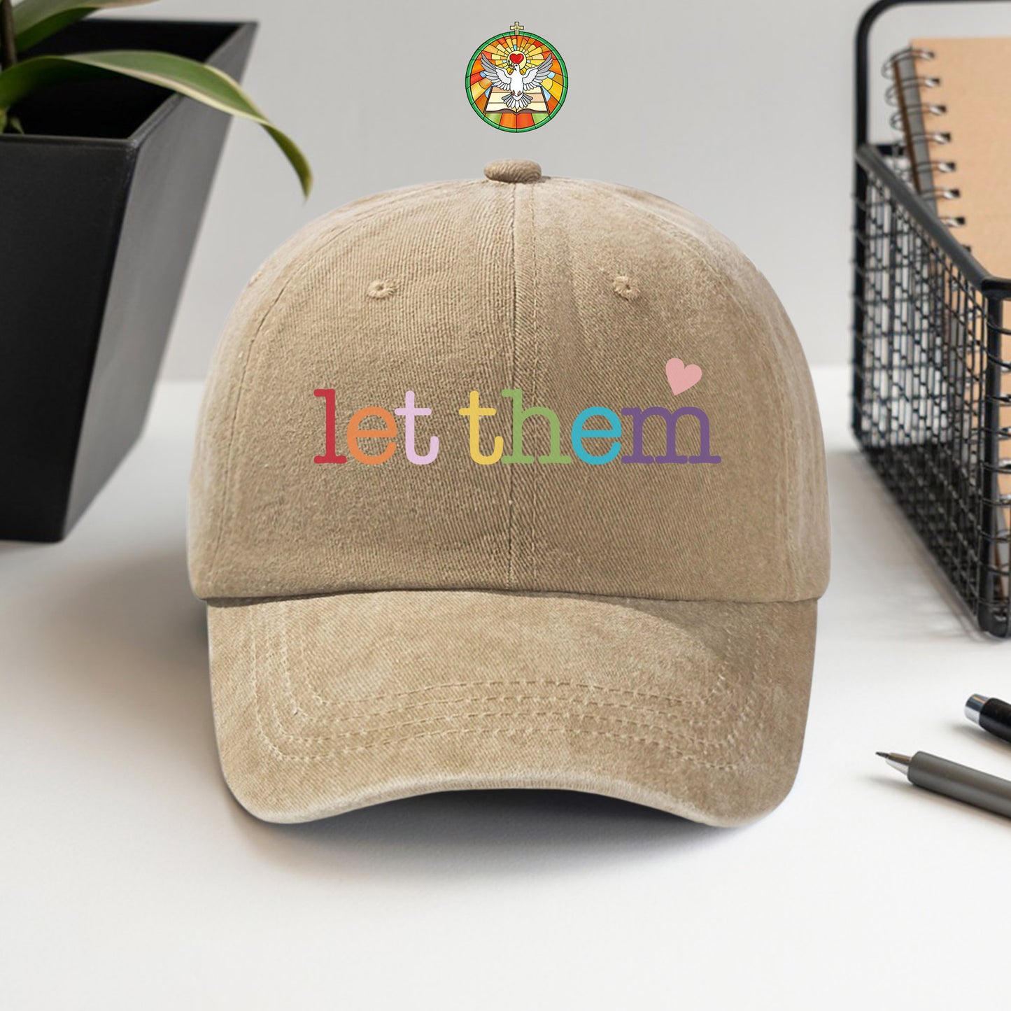 Let Them Baseball Cap - Rainbow Love & Acceptance Hat