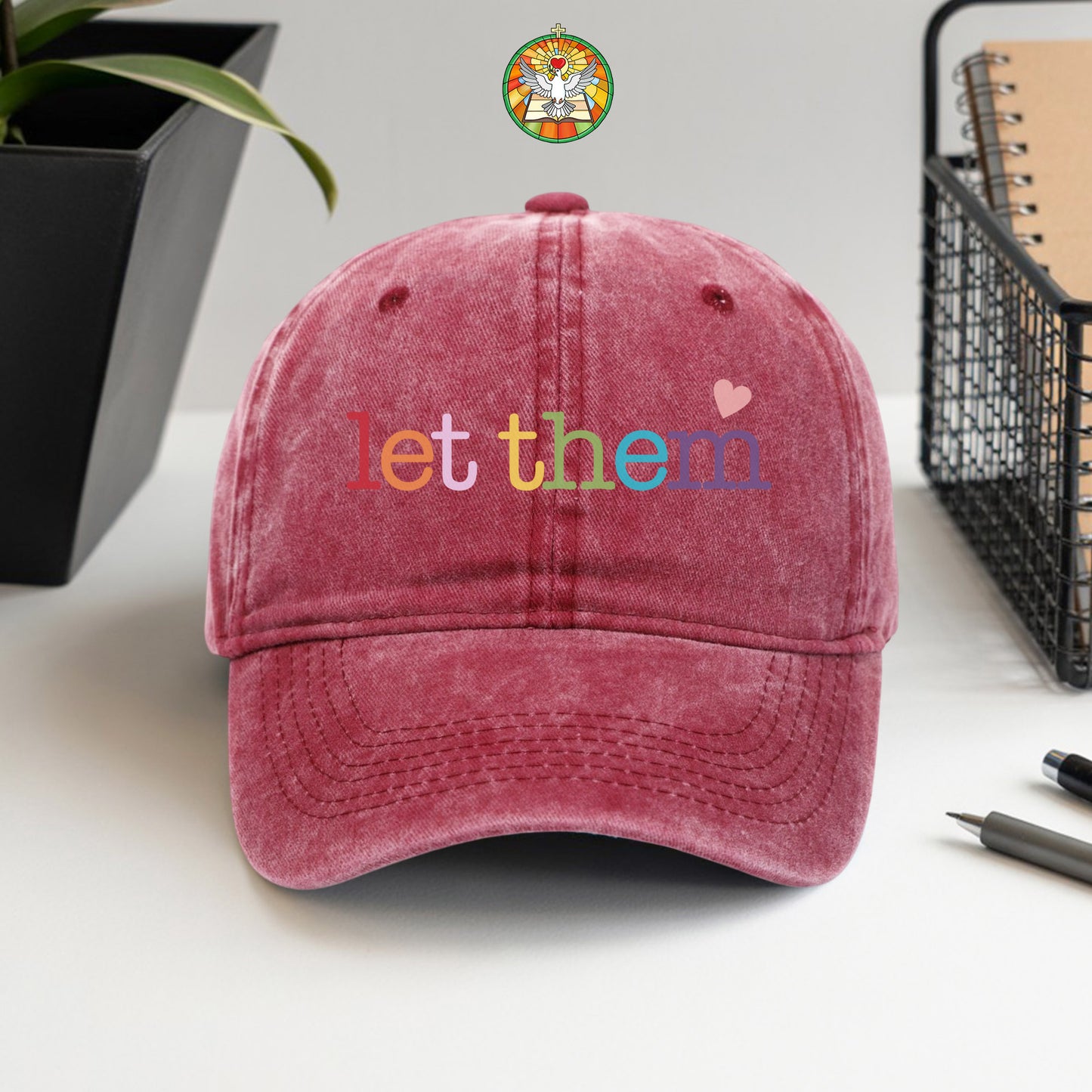 Let Them Baseball Cap - Rainbow Love & Acceptance Hat