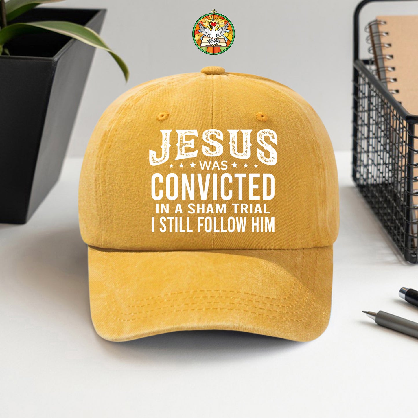 Jesus Was Convicted In A Sham Trial I Still Follow Him Baseball Cap - Faith Declaration