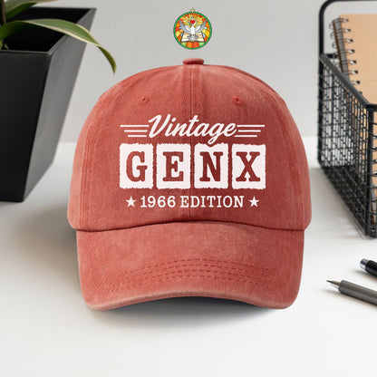 Vintage GenX [Custom Year] Edition Baseball Cap - Generation X Pride