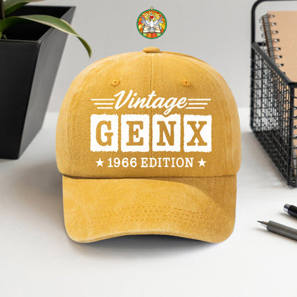 Vintage GenX [Custom Year] Edition Baseball Cap - Generation X Pride