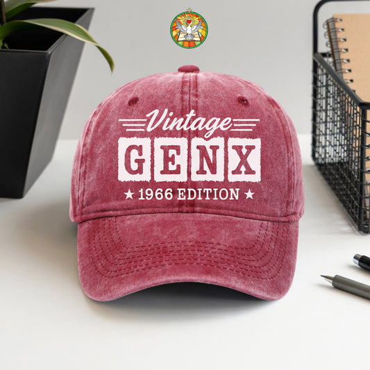 Vintage GenX [Custom Year] Edition Baseball Cap - Generation X Pride