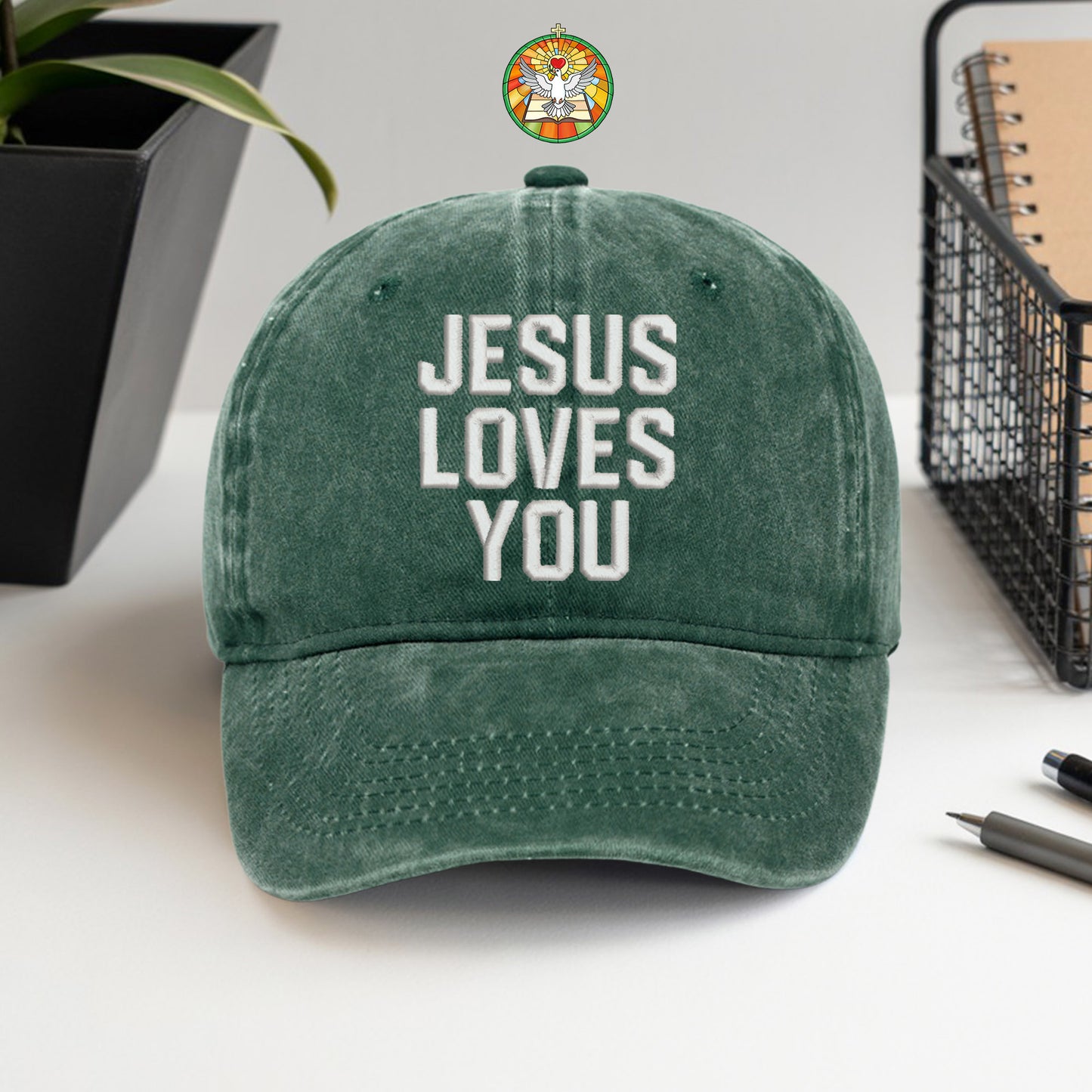 Jesus Loves You Washed Cap - Christian Love Declaration Hat