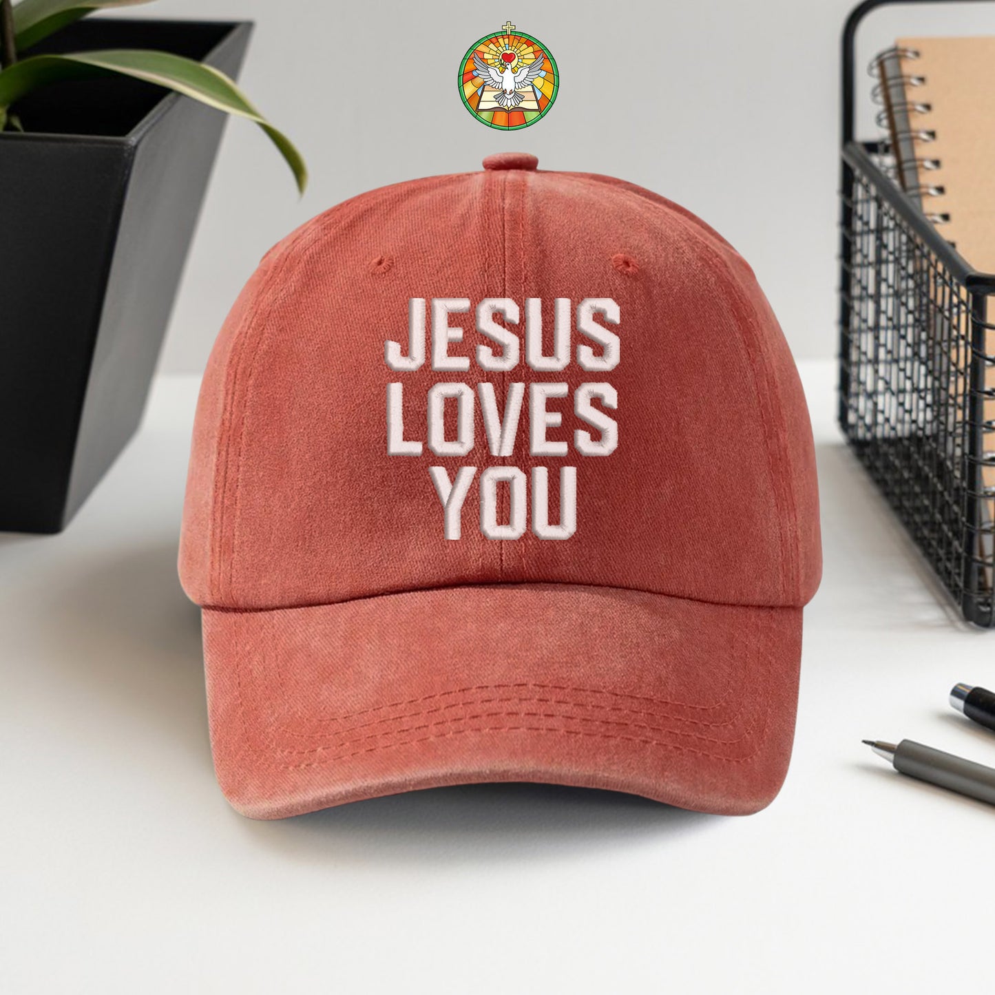 Jesus Loves You Washed Cap - Christian Love Declaration Hat