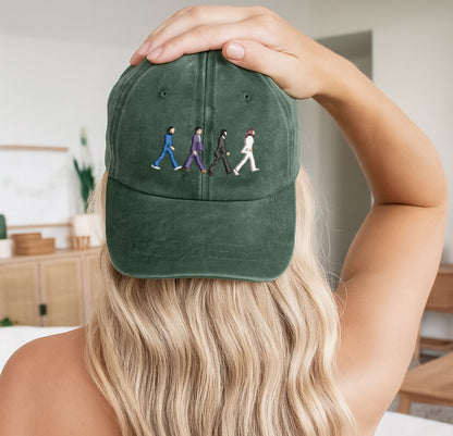 Iconic Crossing Washed Cap - 60s Music Heritage Tribute Hat