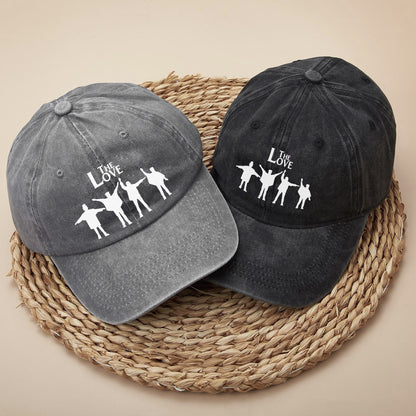 The Love Music Legends Washed Cap - All You Need Is Love Tribute Hat