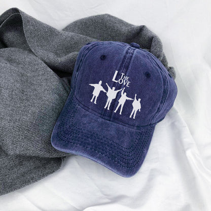 The Love Music Legends Washed Cap - All You Need Is Love Tribute Hat