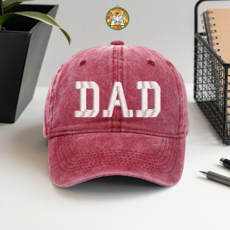 Classic DAD Hat - Premium Embroidered Washed Cotton Cap, Perfect Father's Day Gift for Dad, Husband, Grandpa