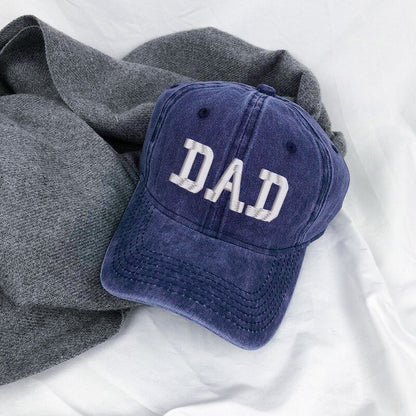 Classic DAD Hat - Premium Embroidered Washed Cotton Cap, Perfect Father's Day Gift for Dad, Husband, Grandpa