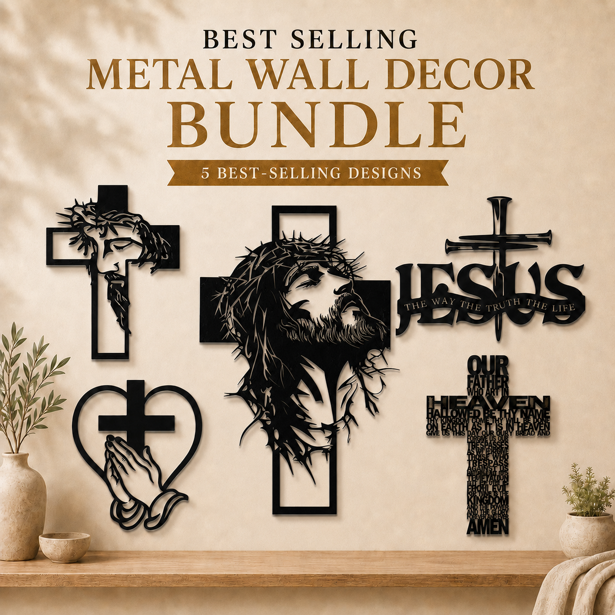 🔥 LIMITED TIME OFFER - Best Selling Metal Wall Decor Bundle