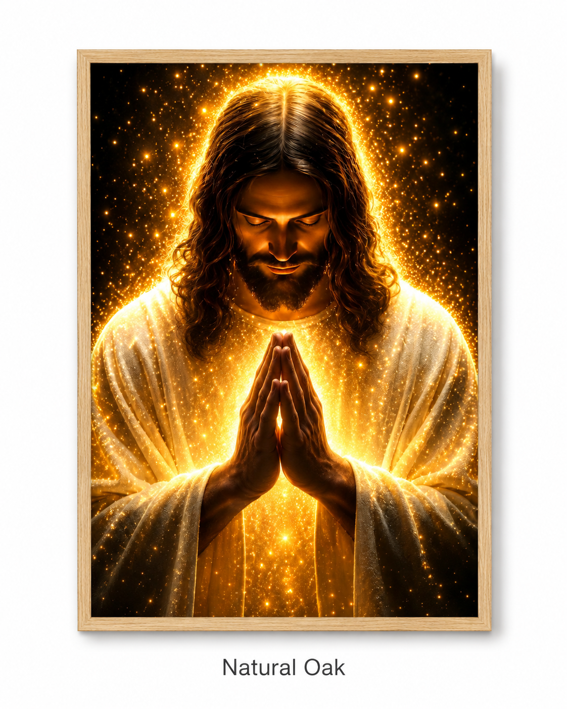 Radiant Jesus Prayer Wall Art Poster/Canvas