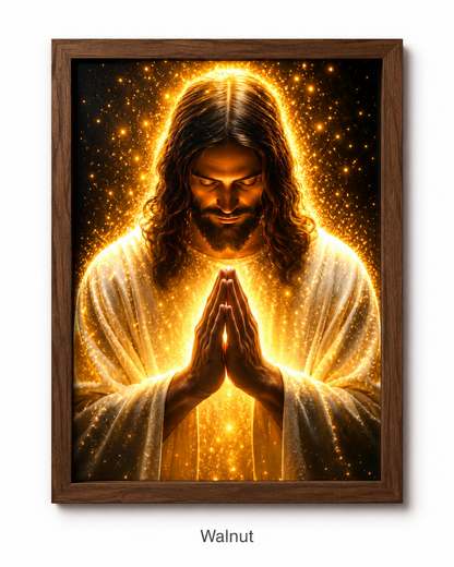 Radiant Jesus Prayer Wall Art Poster/Canvas