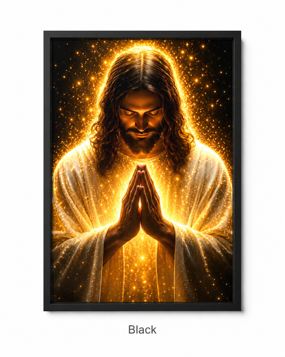 Radiant Jesus Prayer Wall Art Poster/Canvas