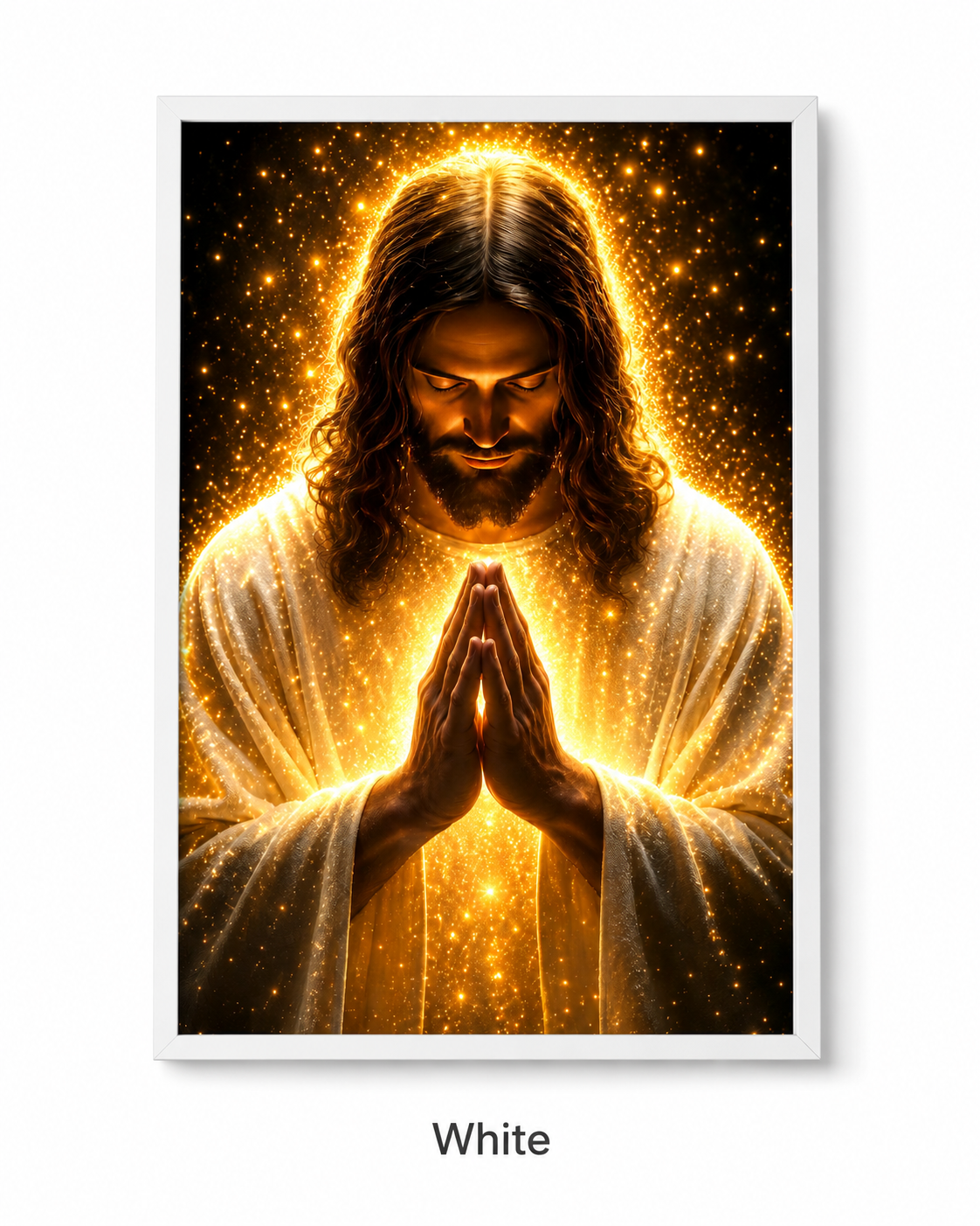 Radiant Jesus Prayer Wall Art Poster/Canvas