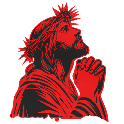 Praying Jesus Decal - Large Graphic for Trucks, Cars, Walls